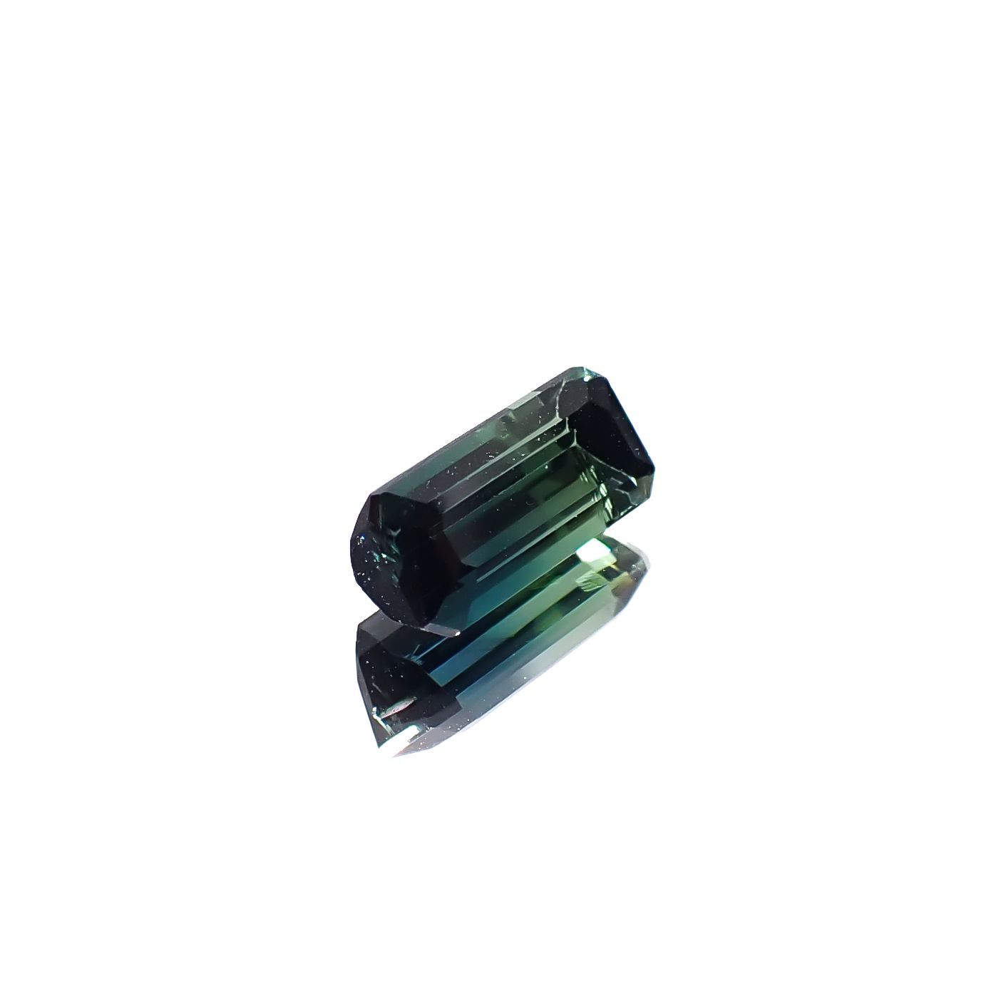 バイカラートルマリン アフガニスタン産 1.29ct [241029403]8.8x4mm前後