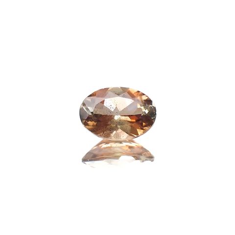バイカラーアンダリュサイト(宝石名アンダリュサイト)スリランカ/マダガスカル産 0.67ct 識別済[220917582]6.9x4.9mm前後