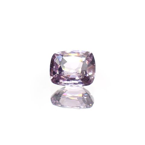 パープルスピネル(宝石名スピネル)ビルマ産 識別済 0.80ct / 6.1x5.4mm前後 [231124306]