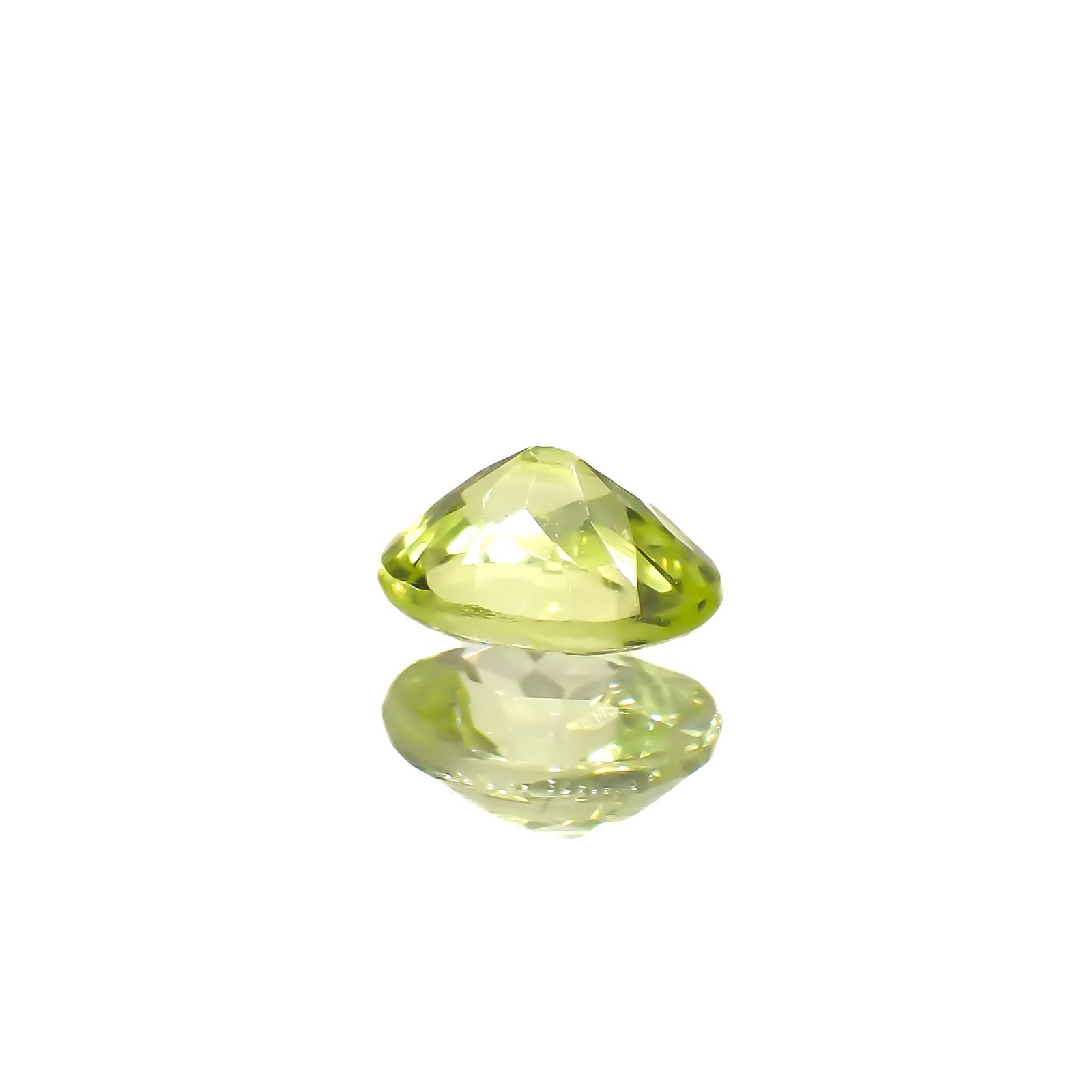 パロットクリソベリル(宝石名クリソベリル)インド産 0.31ct 識別済[230421808]4.6x3.5mm前後