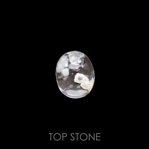 フローライトインクォーツ マダガスカル産 11.63ct[220415661]14.4x11.8mm前後