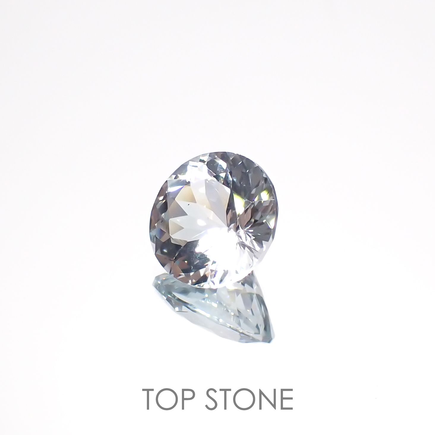 ブルートパーズ スリランカ産 3.81ct[221018563]9.8x9.7mm前後