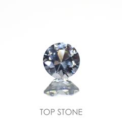 グレイッシュブルースピネル(宝石名スピネル)ビルマ/マダガスカル産 0.22ct 識別済[230119910]3.7x3.7mm前後