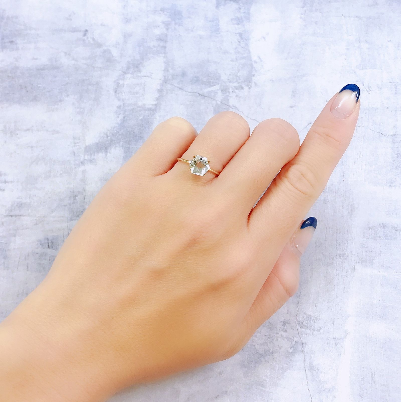 ◇ヘキサゴンカット◇ホワイトトパーズ ブラジル産 1.83ct[221119159]7.1x7mm前後