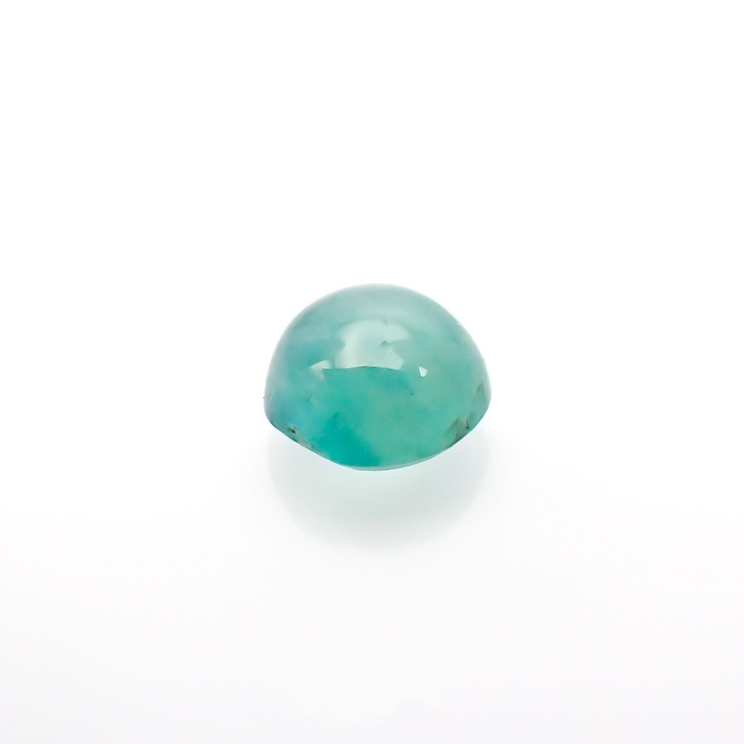 エメラルドキャッツアイ(宝石名エメラルド)コロンビア産 0.77ct 識別済[220115187]5.4x5.3mm前後