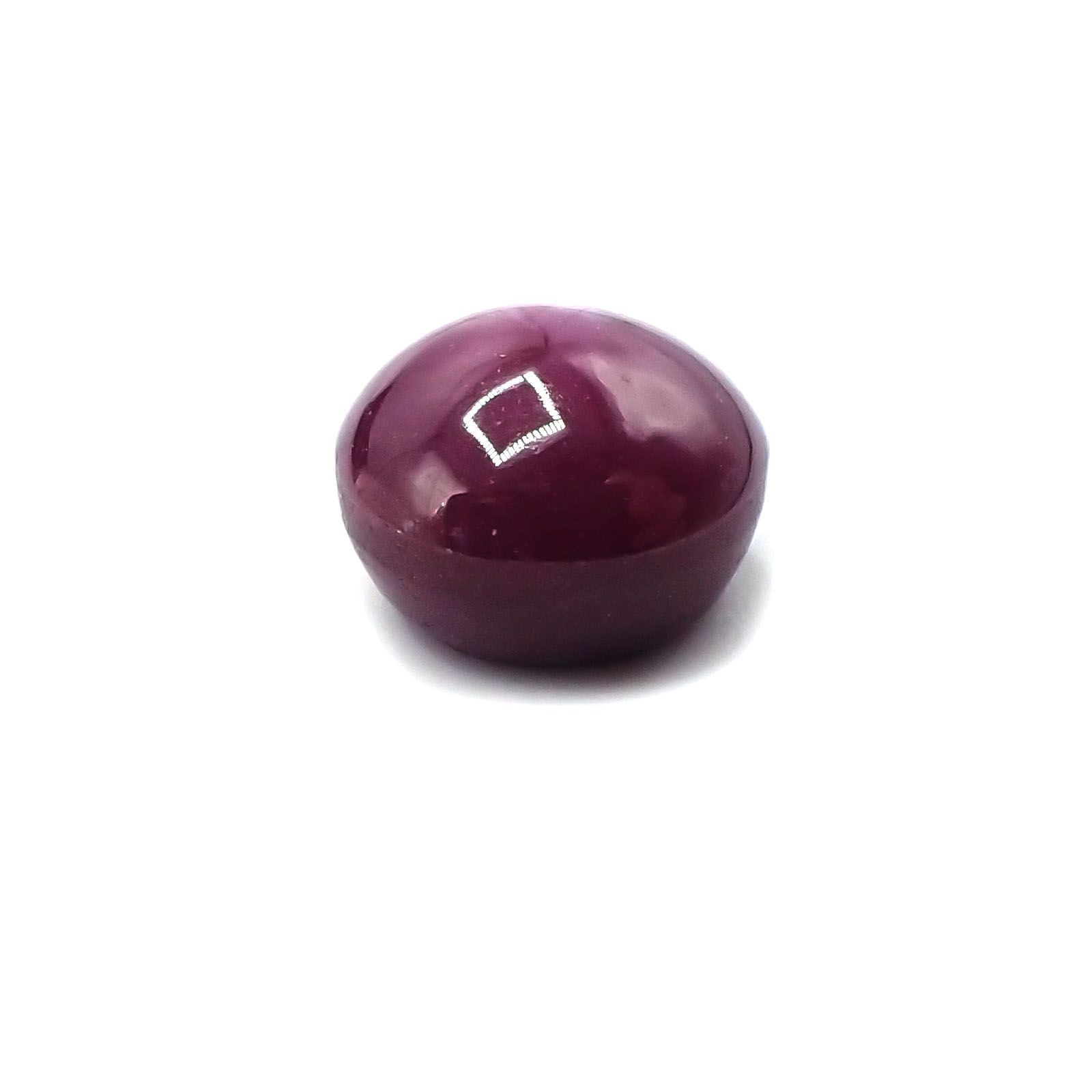 パープルスターサファイア(宝石名パープル・スター サファイア)インド産 3.97ct 識別済[230522222]8x7.9mm前後