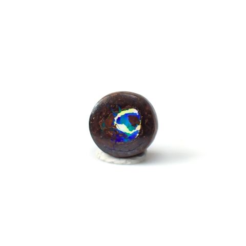 ウッドオパール オーストラリア産 0.57ct / 5.6x5.3mm前後 [251031202]