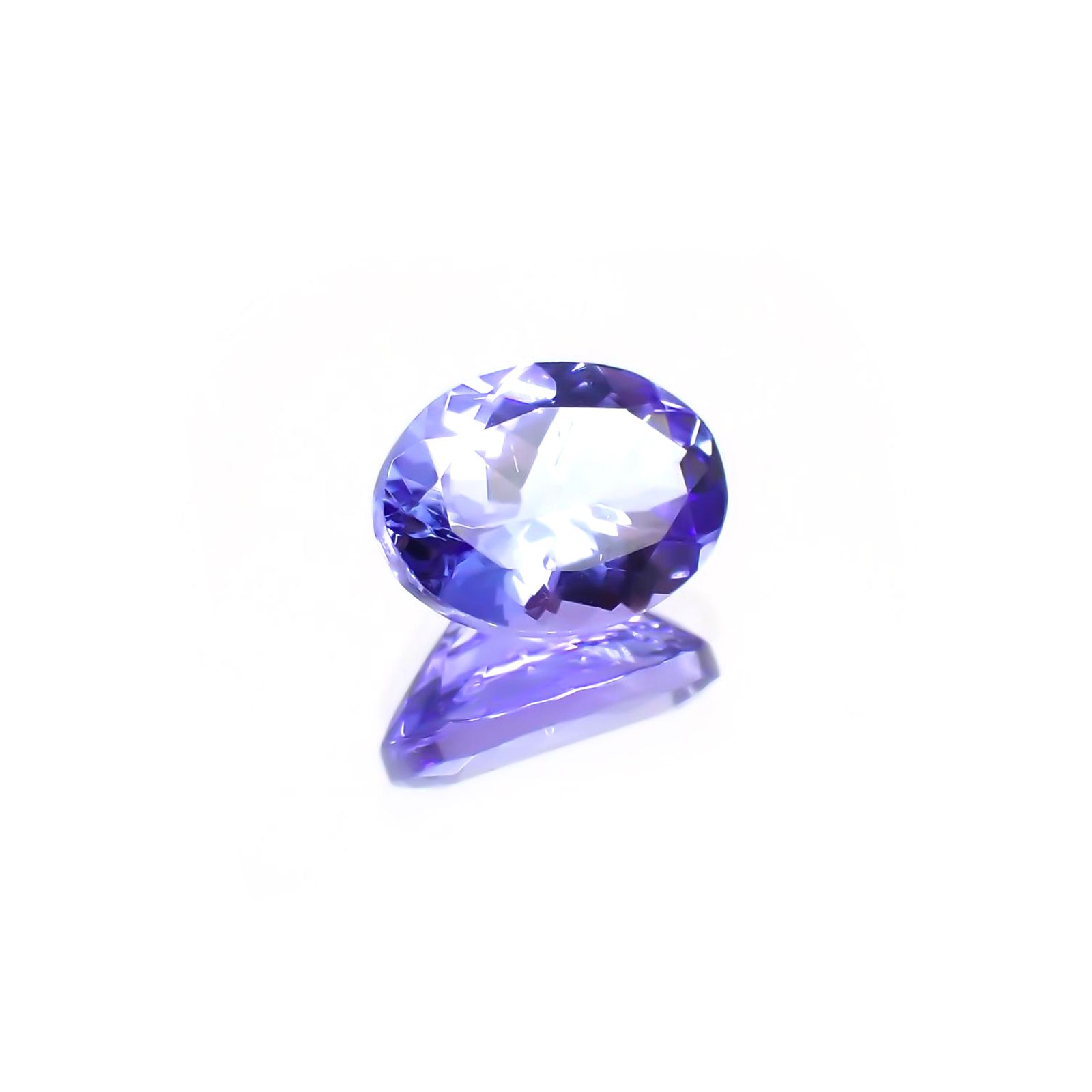 タンザナイト(宝石名タンザナイト) タンザニア産 0.87ct 識別済[210610068]6.9×5.2mm前後