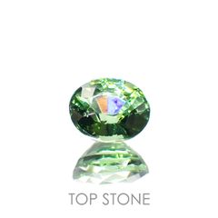 グリーンジルコン(宝石名ジルコン)スリランカ/カンボジア産 0.64ct 識別済[230220687]5.2x4.4mm前後