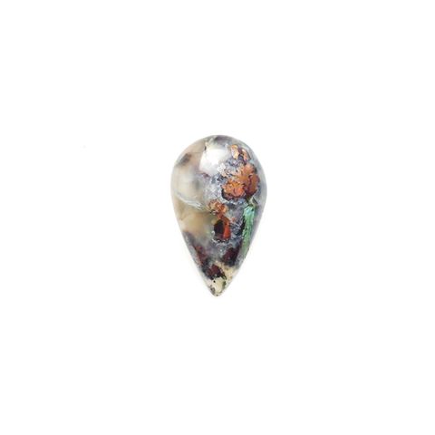 コッパークリソコラインカルセドニー インドネシア産 21.81ct[240125549]23.4x13.9mm前後