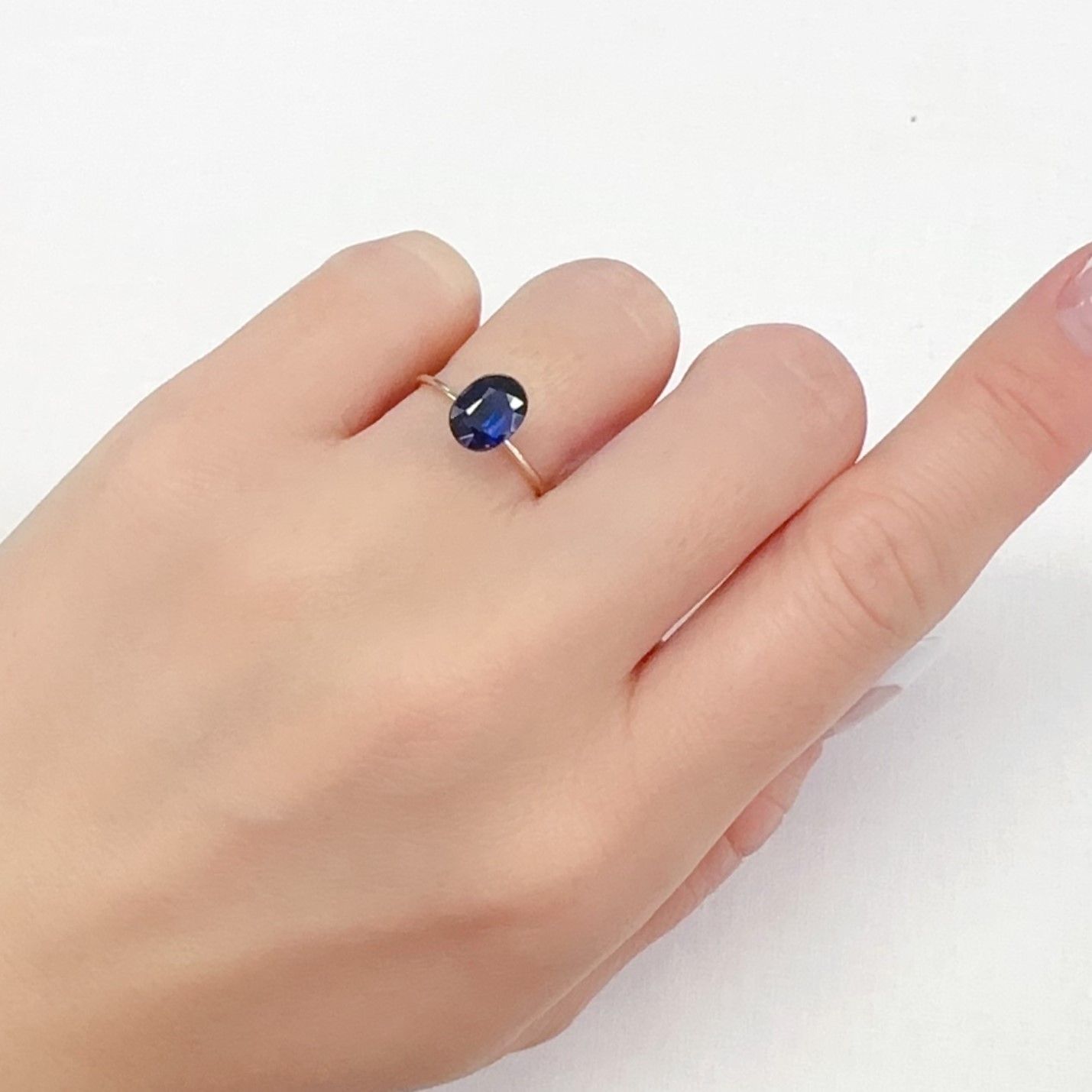 カイヤナイト(宝石名カイヤナイト)ネパール産 1.83ct 識別済[231225177]8.1x6.2mm前後