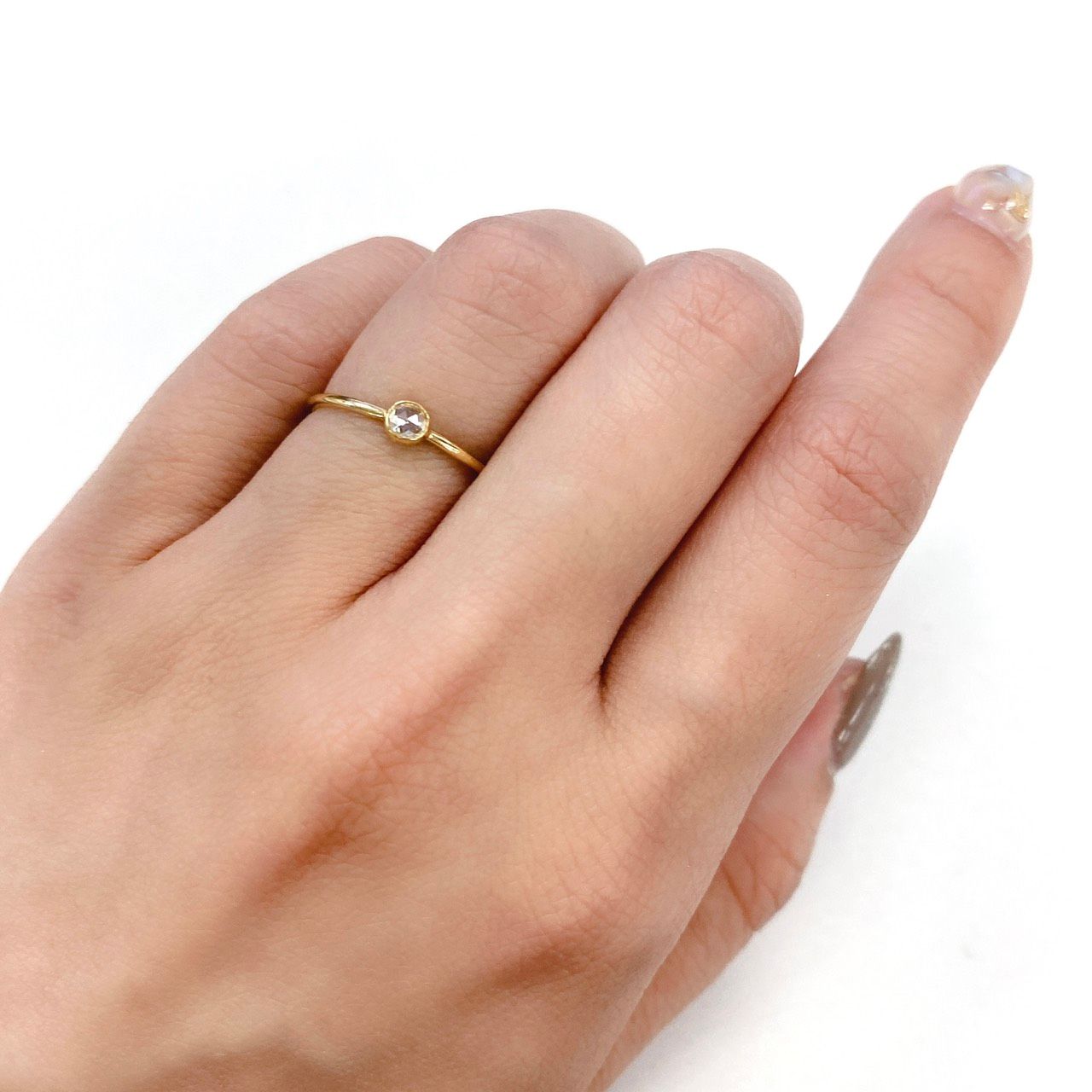 ◇ローズカット◇ダイヤモンド SI-VS / D-G ルース 0.048ct[210510897]2.9×2.9mm前後