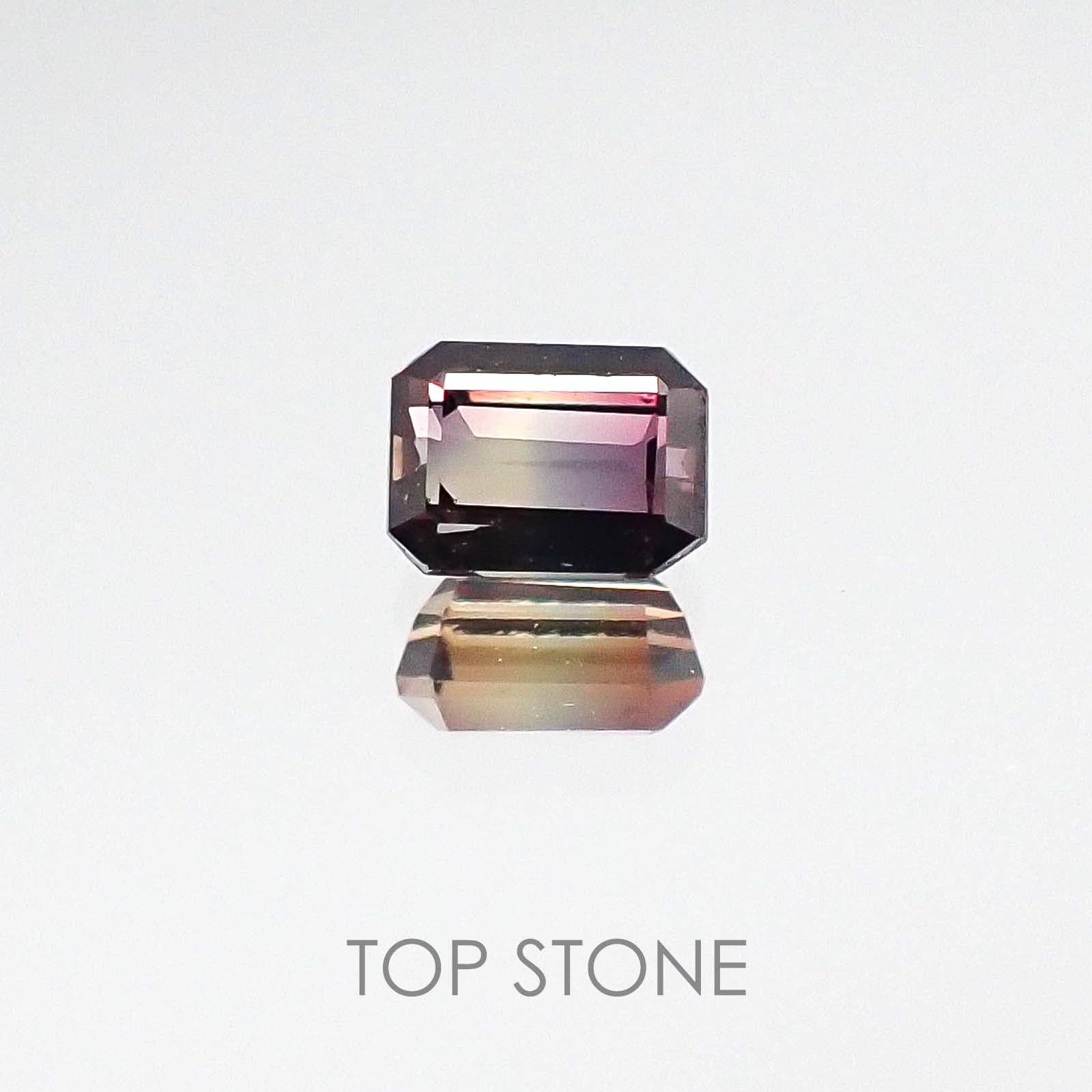 バイカラーサファイア タンザニア産 ルース 0.29ct[]3.9×2.9mm前後