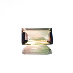 パーティカラートルマリン(宝石名パーティカラード・トルマリン)ブラジル産 1.437ct ソ付(彩珠)[231124213]9.2x5.3mm前後