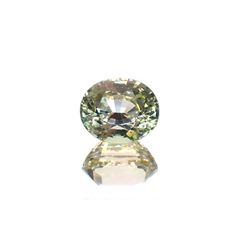 グリーントルマリン(宝石名トルマリン) ルワンダ産 ソ付(彩珠) 1.556ct / 7.4x6.2mm前後 [211013638]