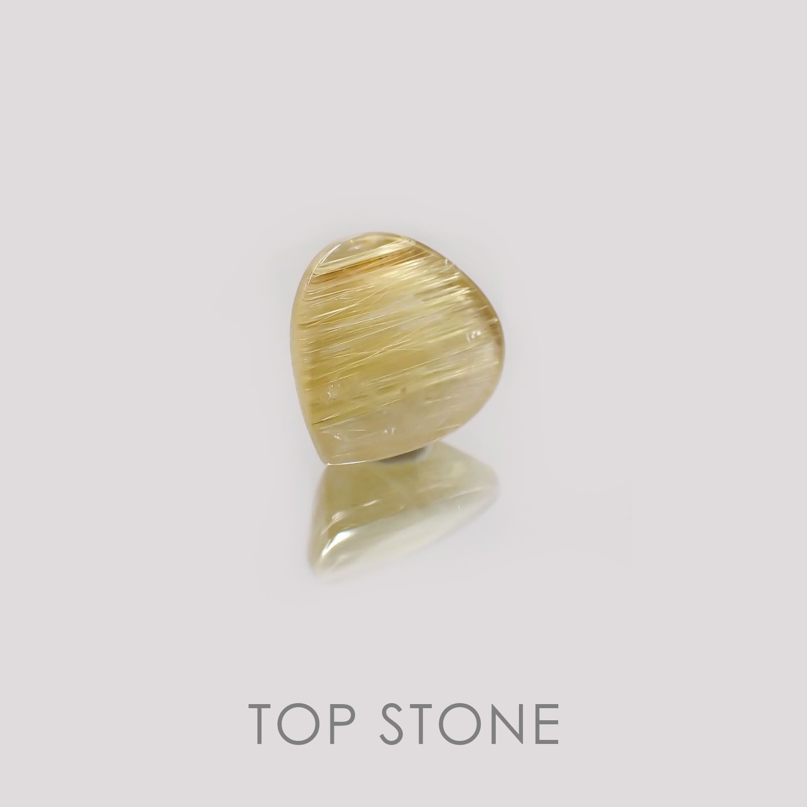 タイチンルチルクォーツ ブラジル産 ルース 2.17ct[21019175]9.3×8.9mm前後