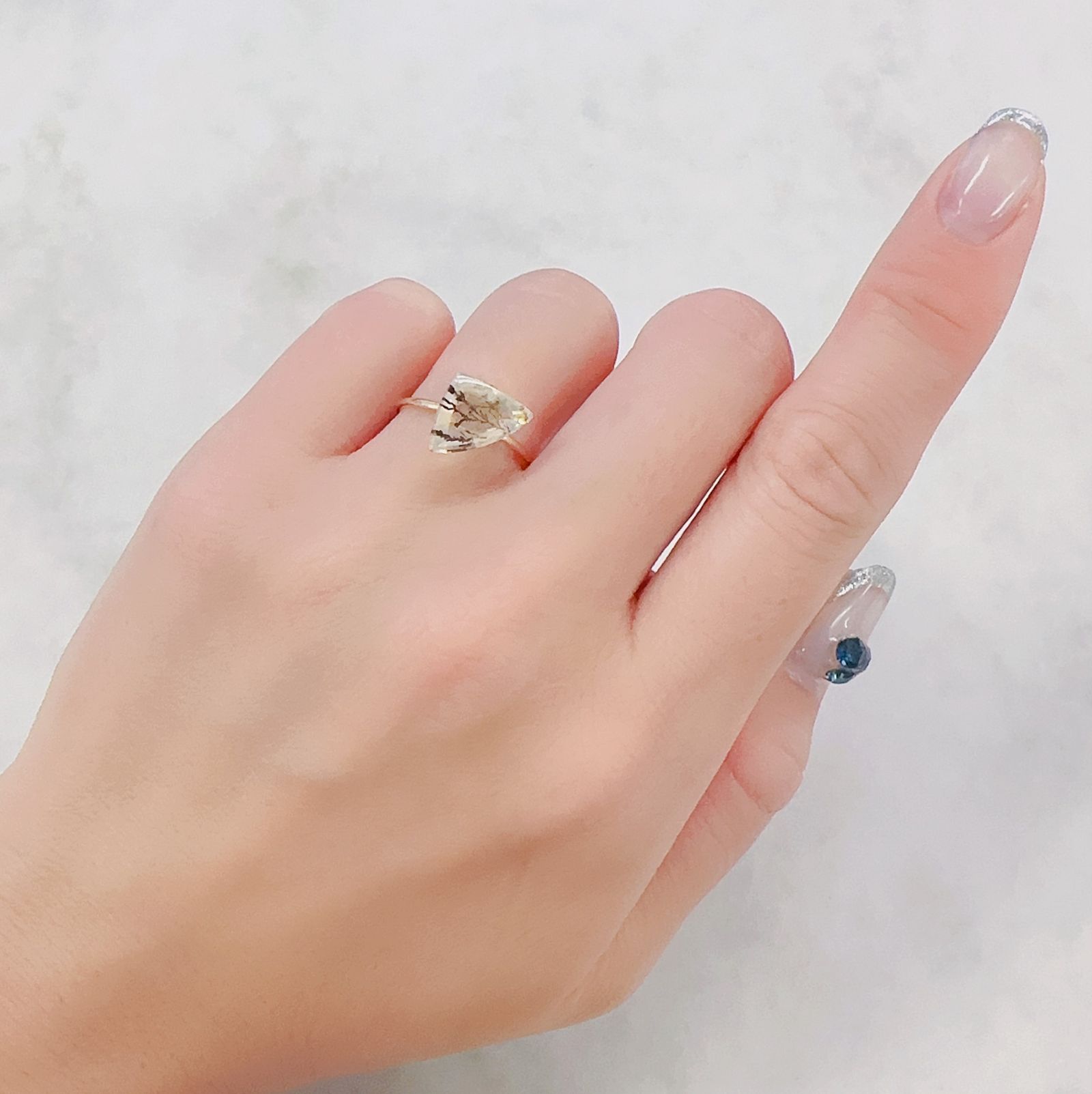 デンドリチッククォーツ ブラジル産 2.22ct[230622447]8.6x12mm前後