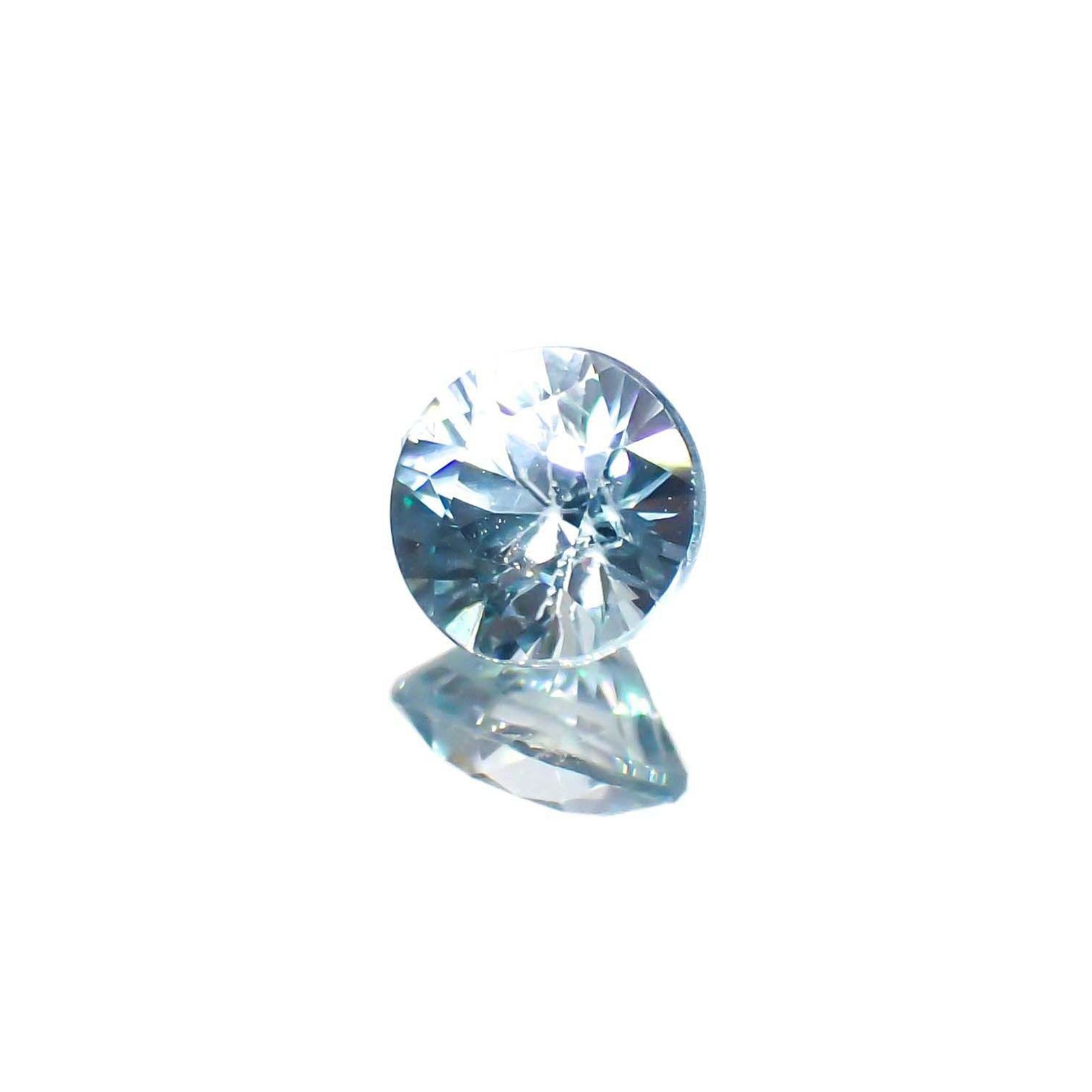 ブルージルコン カンボジア産 0.71ct / 4.9x4.9mm前後 [221018648]