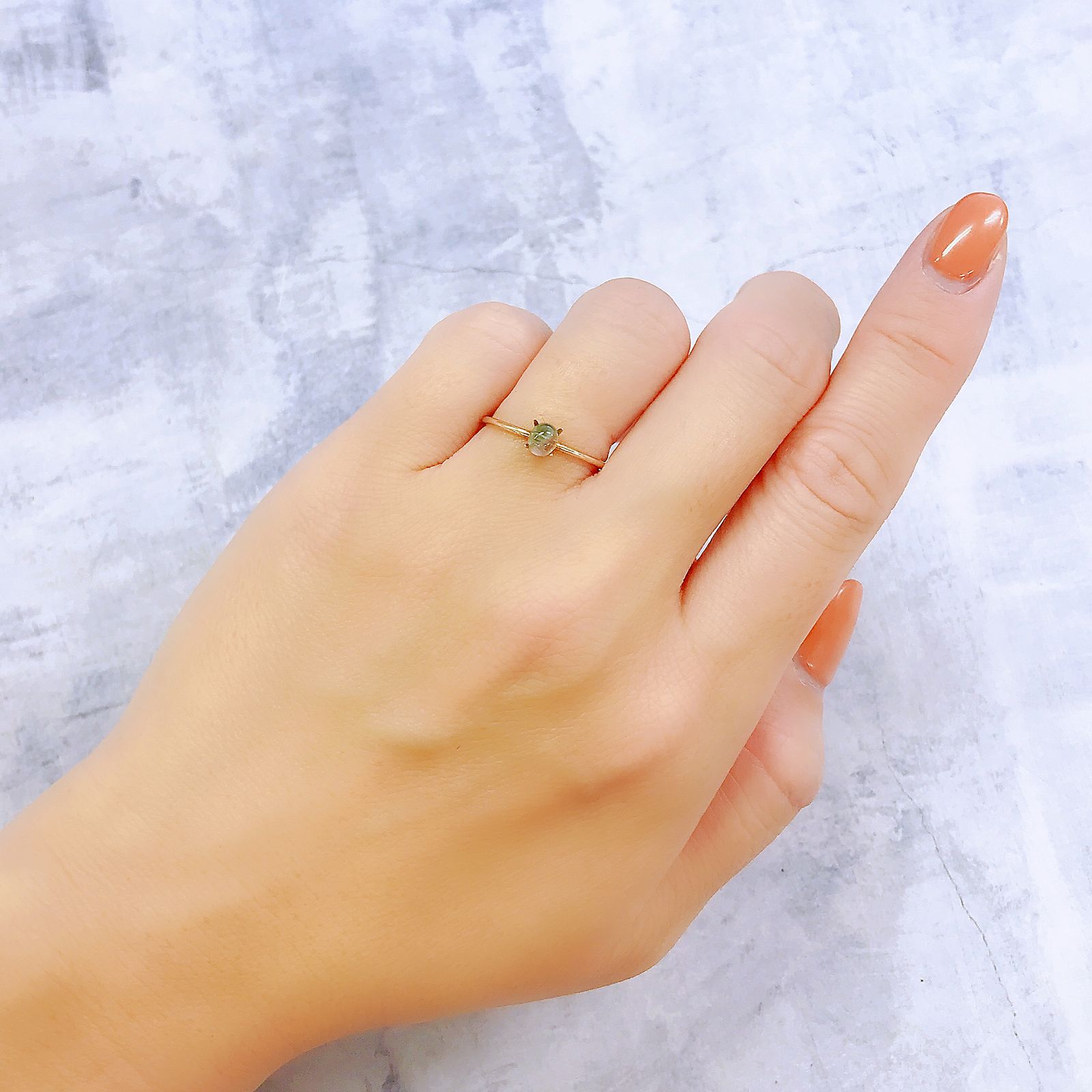 バイカラートルマリンキャッツアイ ブラジル産 0.36ct[221018611]4.5x3.6mm前後