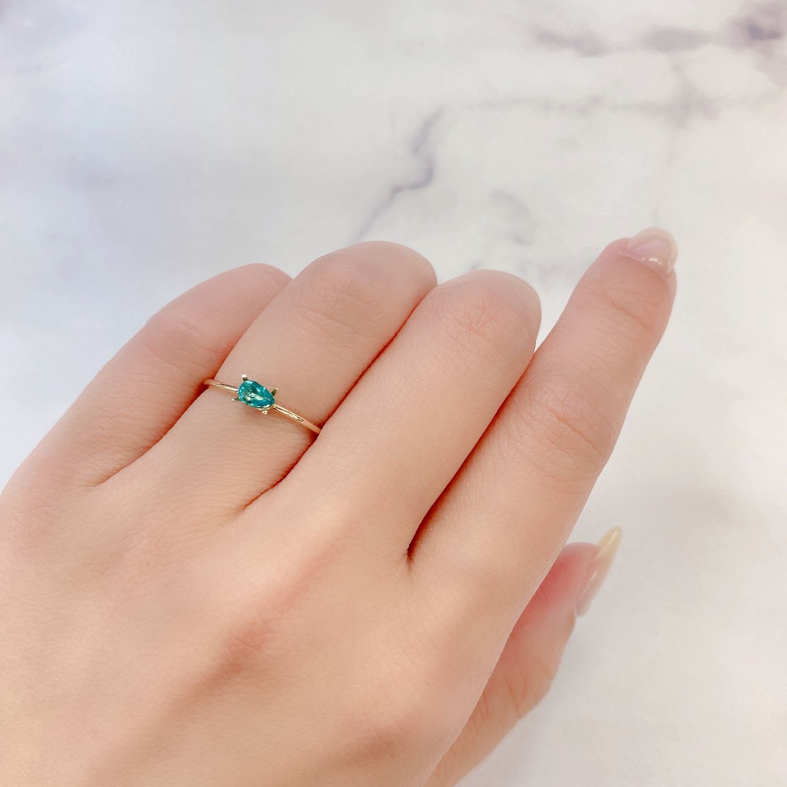 パライバトルマリン(宝石名トルマリン/別名パライバ・トルマリン)ブラジル・バターリャ鉱山産 0.14ct GIA鑑付[211113719]4.73x3.04mm前後