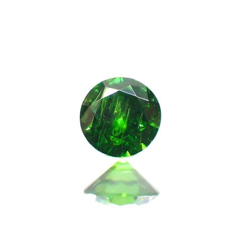 デマントイドガーネット(宝石名デマントイド・ガーネット)ロシア産 0.125ct ソ付(彩珠)[230622499]3x3mm前後