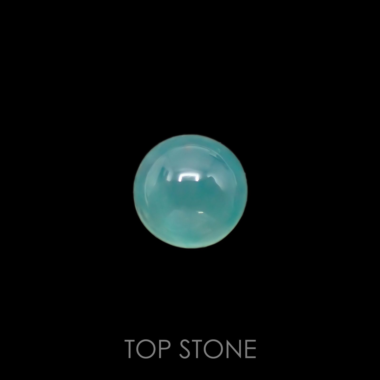 アクアプレーズ(宝石名ブルー グリーン・カルセドニー) 南アフリカ産 4.01ct 識別済[210912338]10×10mm前後