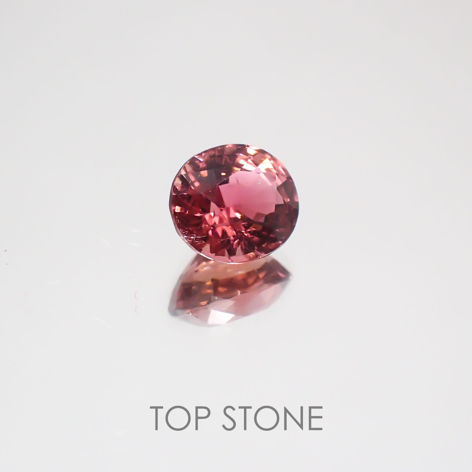 ピンクトルマリン パパラチャカラー ルワンダ産 ルース 1.99ct[21029983]8.2×7.2mm前後
