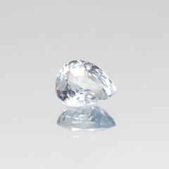 アイスブルーサファイア(宝石名ブルー・サファイア) スリランカ/マダガスカル産 0.51ct 識別済[210611161]5.4×4.5mm前後