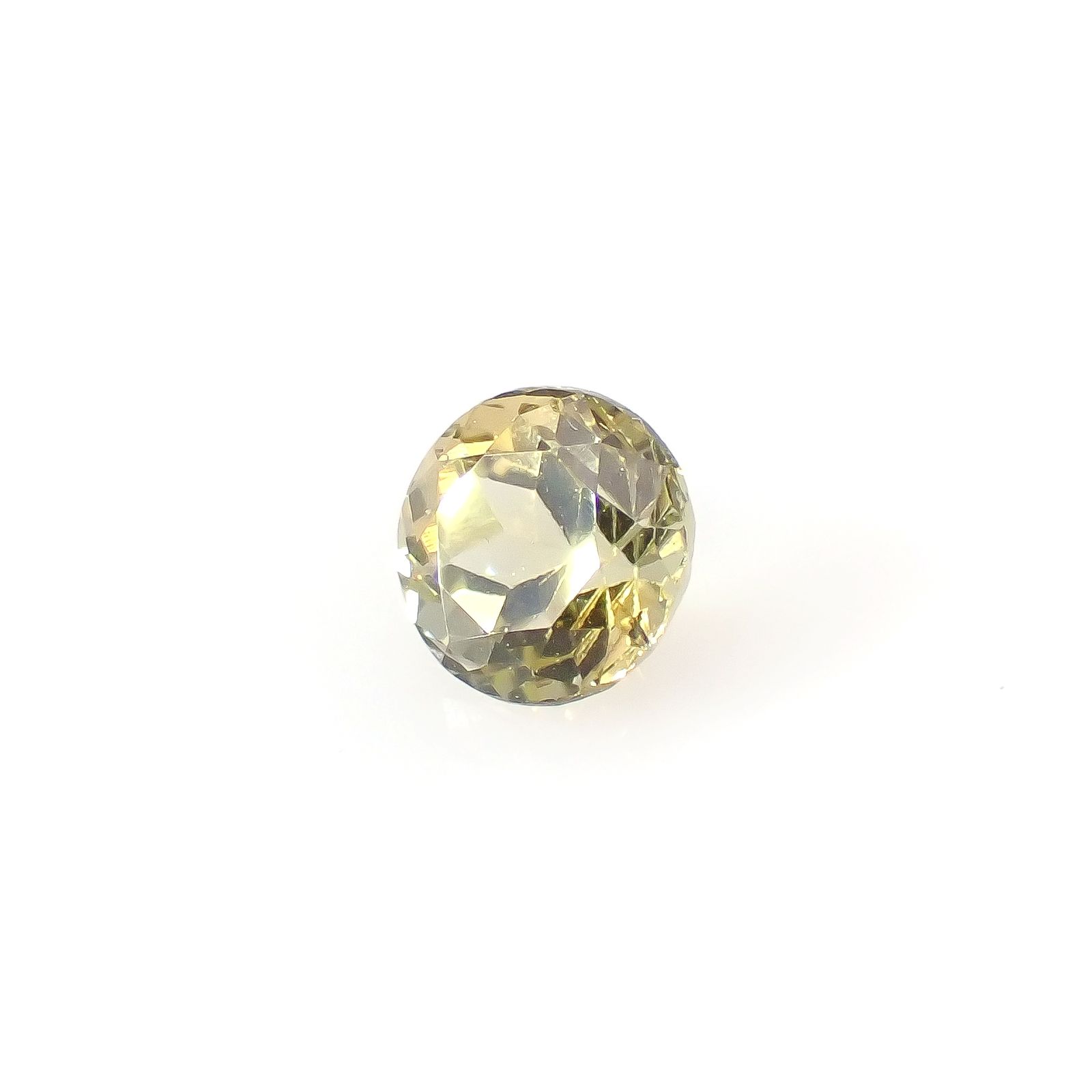 イエローゾイサイト タンザニア産 0.58ct[240427133]5x4.9mm前後