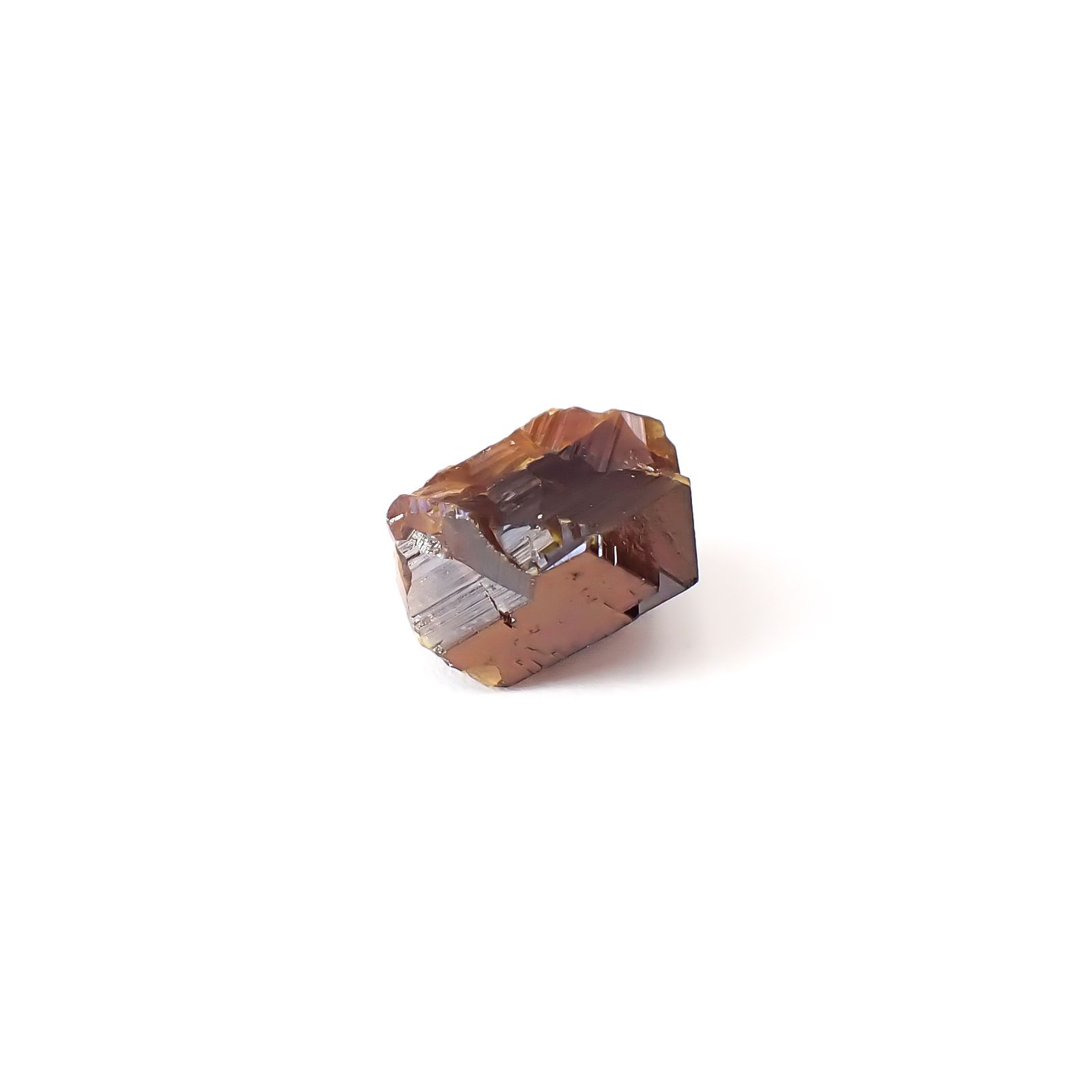 レインボーガーネット原石3個セット 日本・奈良県産 15.70ct(3pcs合計) / 7.1-10.4x7.0-9.7mm前後 [260432081]