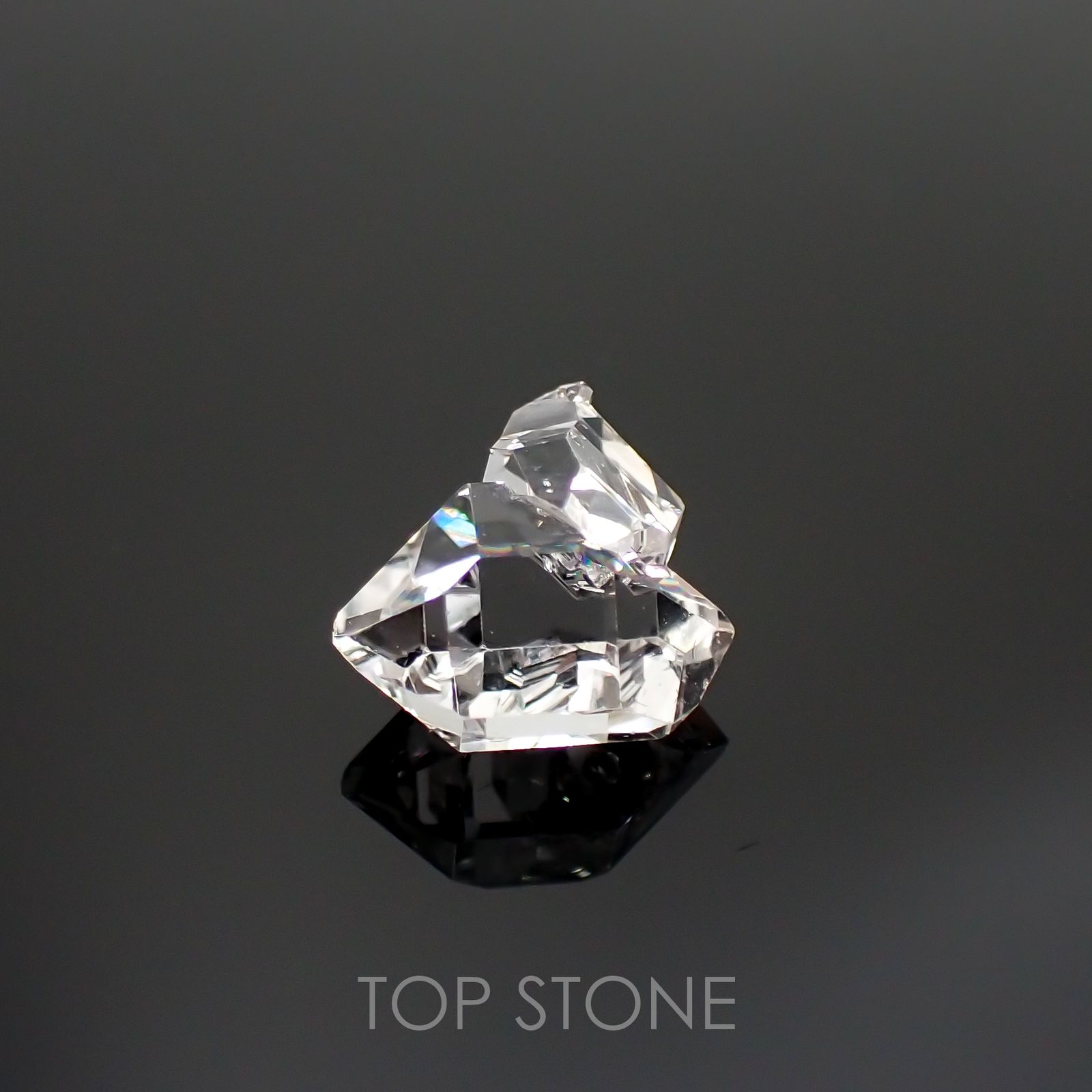 ハーキマーダイヤモンド 原石 アメリカ・ニューヨーク州産 2.94ct[220115429]10.1x10mm前後