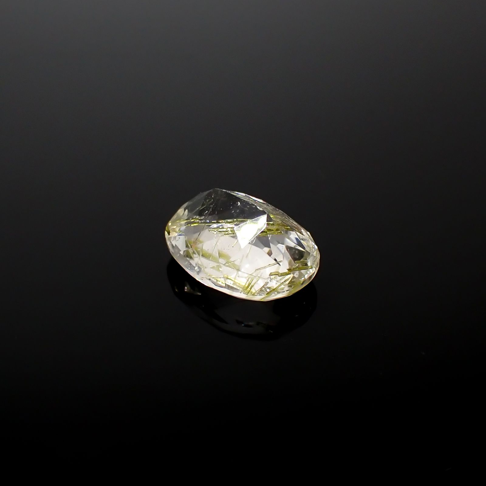 エピドートインクォーツ ブラジル産 2.81ct[240427290]10.7x8.2mm前後