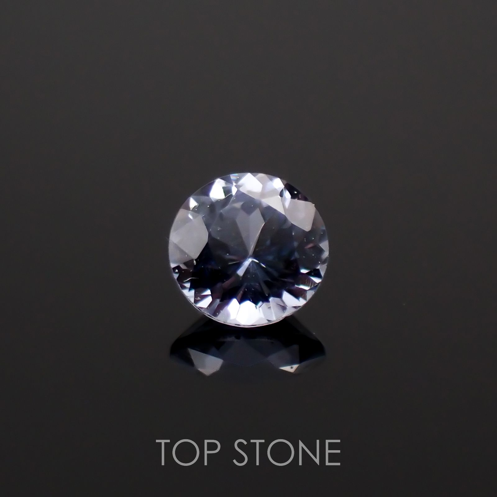 グレイッシュブルースピネル(宝石名スピネル)ビルマ/マダガスカル産 0.22ct 識別済[221219510]3.7x3.7mm前後