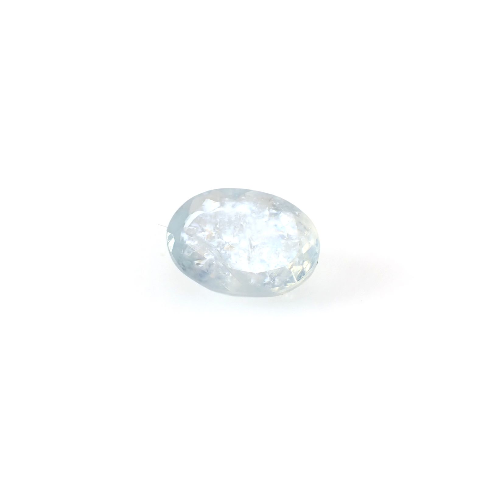 イリデッセンスアクアマリン ブラジル産 1.78ct [250730712]9.7x7.4mm前後