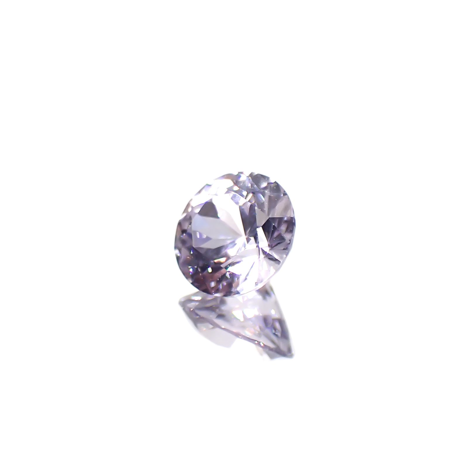 ラベンダースピネル(宝石名スピネル)ビルマ/マダガスカル産 0.93ct 識別済[241029263]6.1x6mm前後