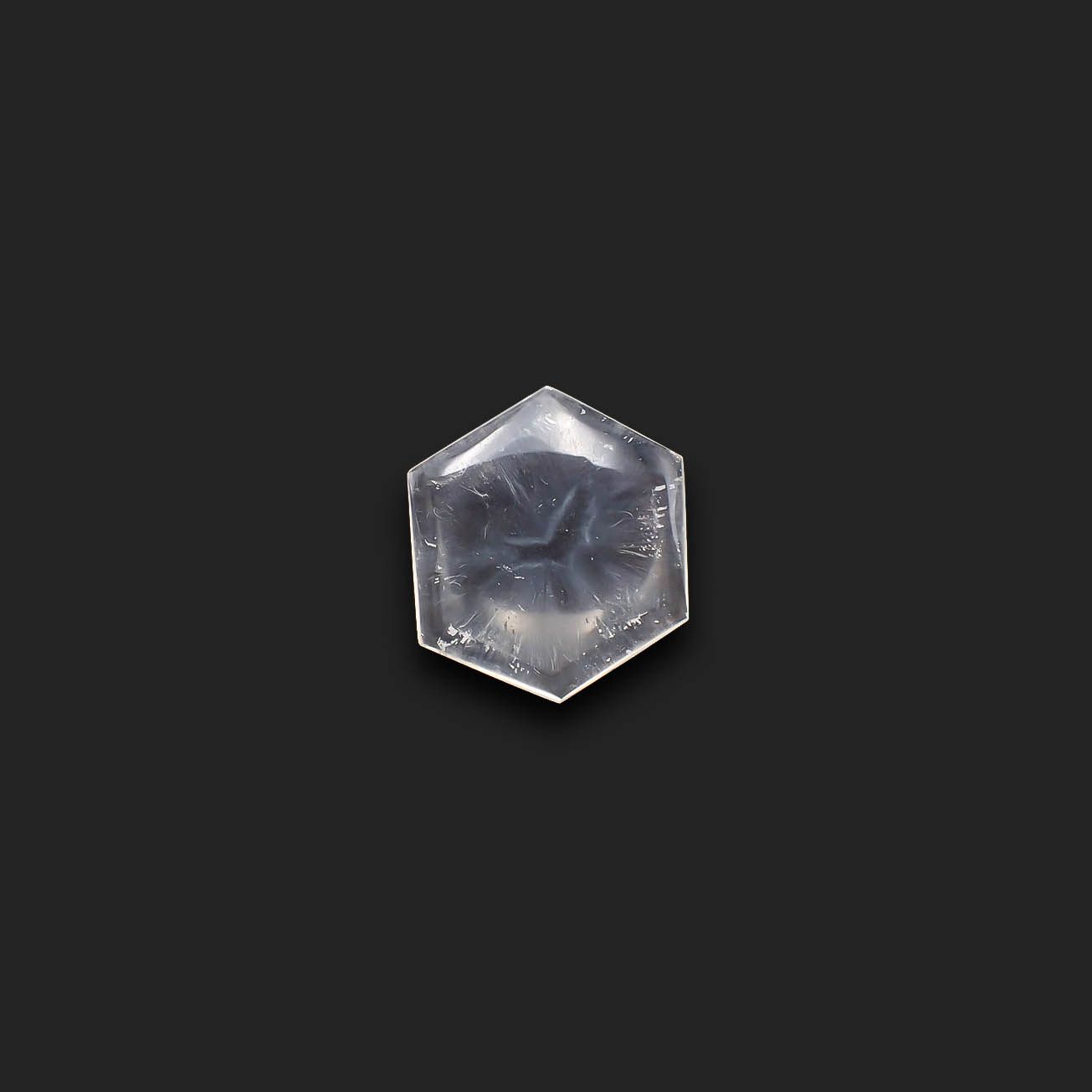 トラピッチェクォーツ 偏光板2枚付き コロンビア・ボヤカ産 24.24ct[230622273]24.2x23mm前後