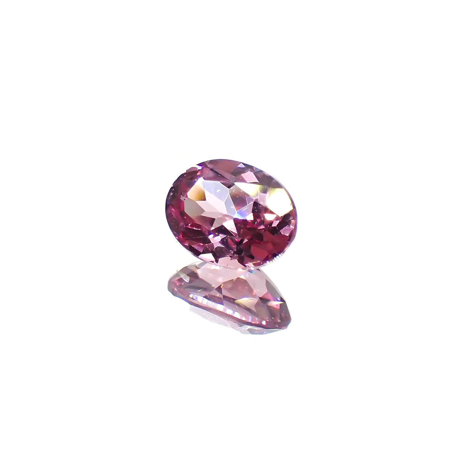 カラーシフトマラヤガーネット(宝石名ガーネット)タンザニア産 0.90ct 識別済[220115016]6.4x4.9mm前後