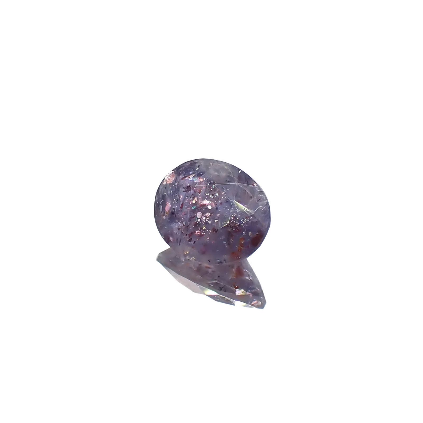 ブラッドショットアイオライト インド産 1.47ct[230622531]8.9x7.1mm前後