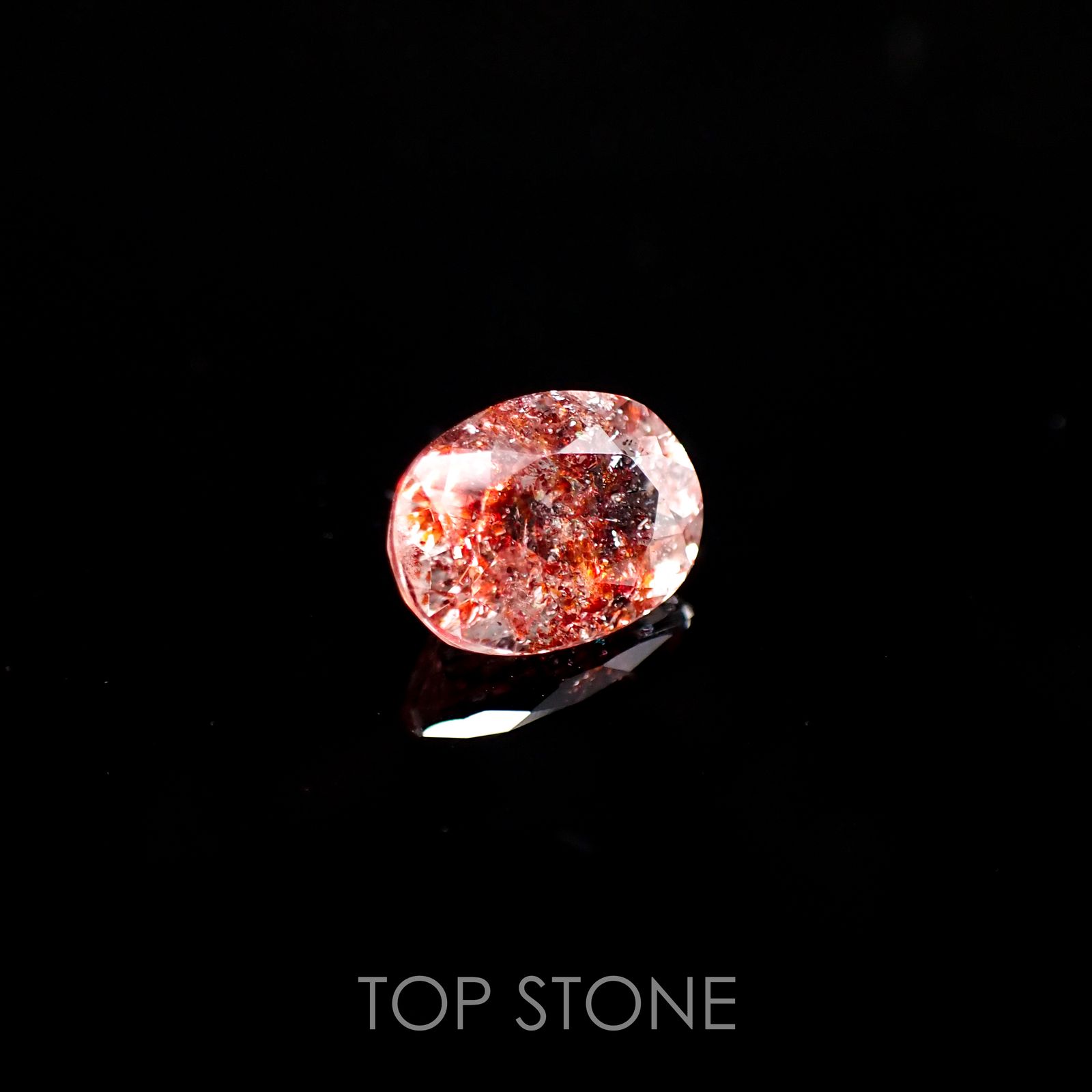 ファイヤークォーツ ナイジェリア産 ルース 1.82ct[210610714]9.3×6.9mm前後