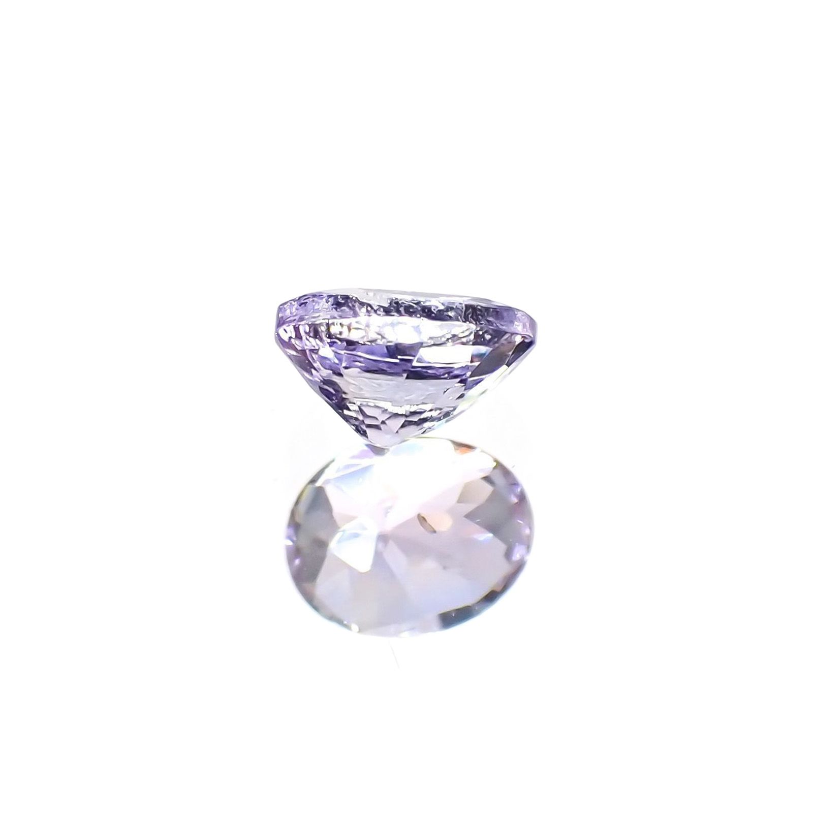バイオレットゾイサイト(宝石名バイオレット・ゾイサイト)タンザニア産 識別済 0.36ct / 4.9x3.8mm前後 [220114946]