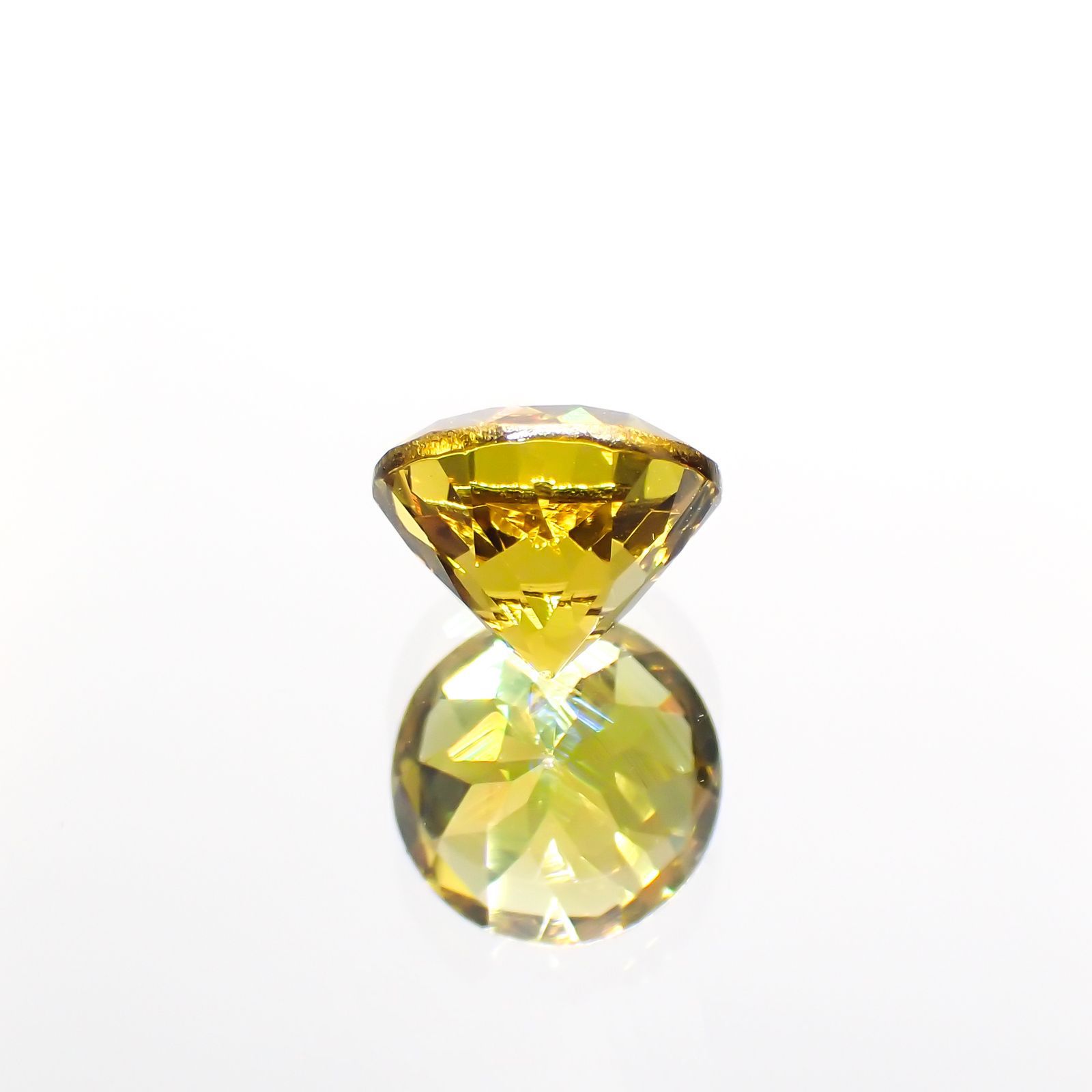 グロッシュラーアンドラダイトガーネット(宝石名グロッシュラー/アンドラダイト・ガーネット)ナミビア産 1.66ct 識別済[220114305]6.9x6.9mm前後
