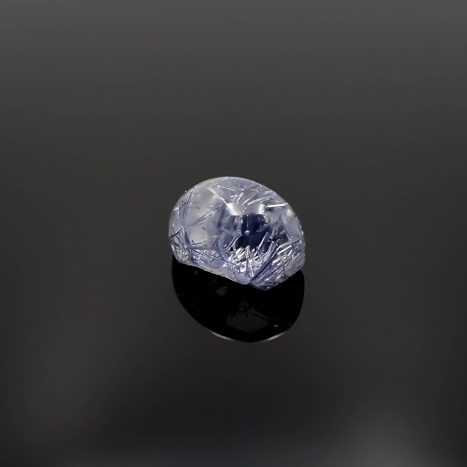 デュモルチェライトインクォーツ ブラジル産 1.47ct[230320889]7.6x5.3mm前後