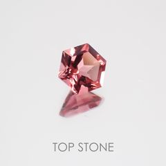 ◇ヘキサゴンカット◇ピンクトルマリンSA(宝石名トルマリン) ブラジル/アフリカ産 0.26ct 識別済[21019555]4.1×4.1mm前後