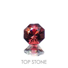 ◇オクタゴンカット◇レッドジルコン(宝石名ジルコン)スリランカ/カンボジア産 0.84ct 識別済[221219497]5x5mm前後