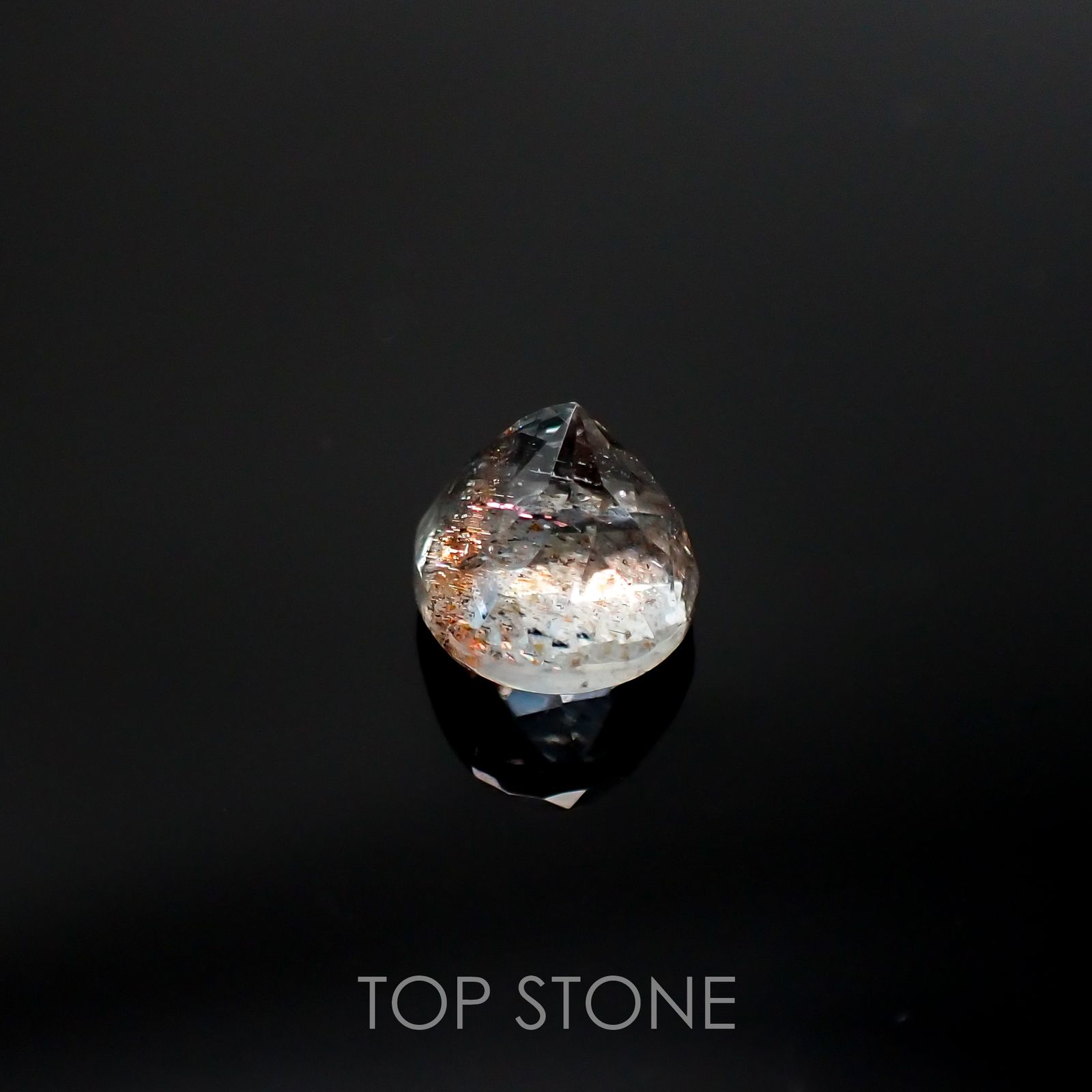 アベンチュリンアクアマリン(宝石名アクアマリン) ナイジェリア産 2.19ct 識別済[210712980]8.1×8mm前後