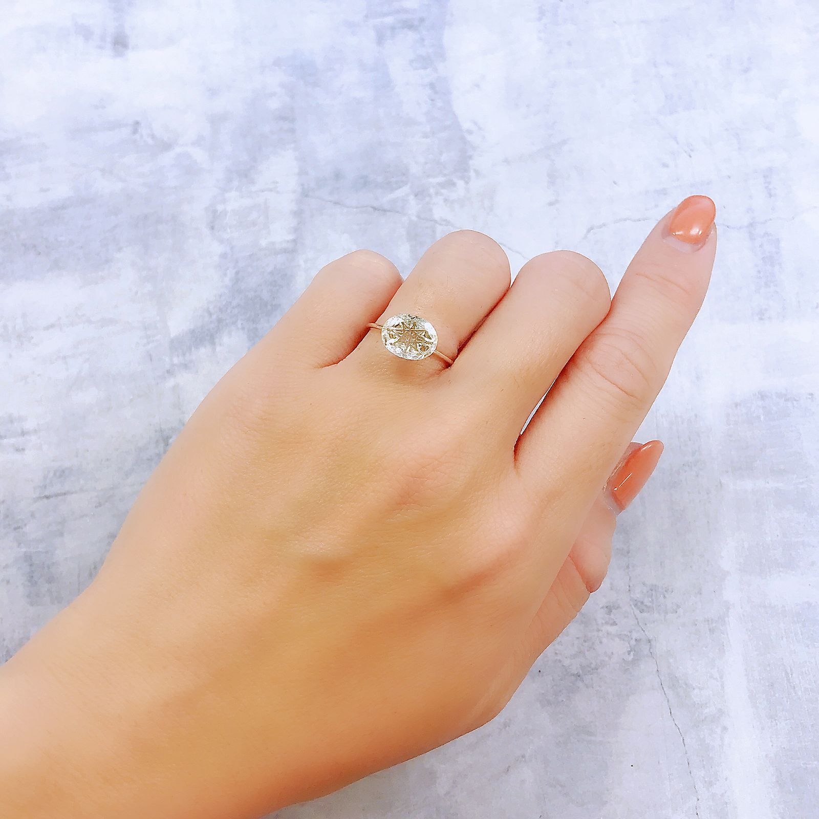 ◇甲州貴石切子Plus Three◇フェナカイト カード付き(宝石名フェナカイト)ブラジル産 1.93ct 識別済[221018579]10.1x7.9mm前後