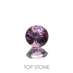 ラベンダーピンクスピネル(宝石名スピネル)ビルマ/マダガスカル産 0.47ct 識別済[220917593]4.7x4.6mm前後