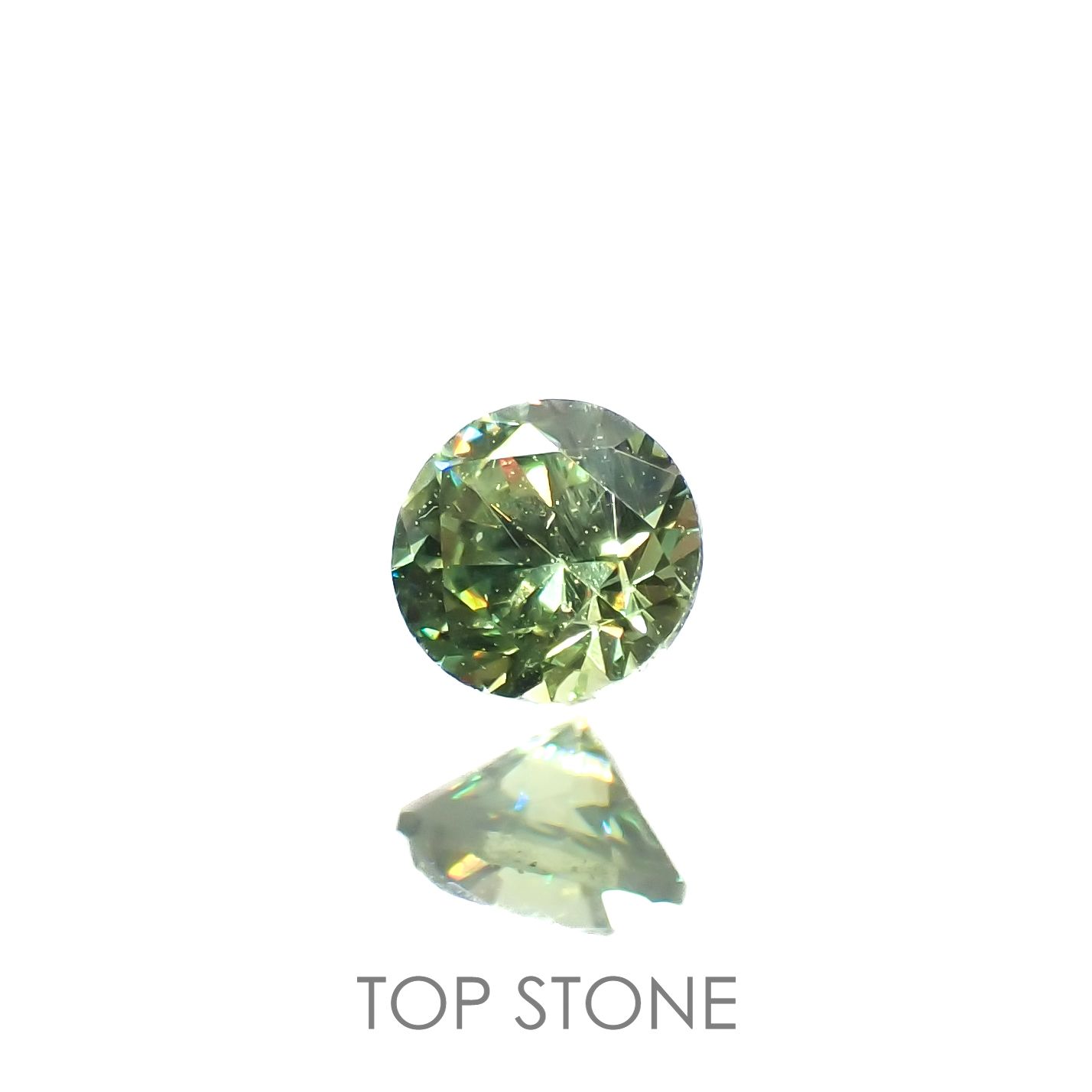 デマントイドガーネット(宝石名デマントイド・ガーネット)ロシア産 0.16ct 識別済[220616524]3.1x3.1mm前後