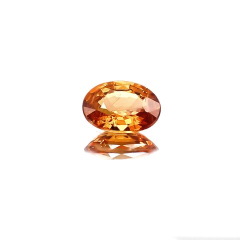 スペサルティンガーネット マンダリンオレンジカラー(宝石名スペサルティン・ガーネット)ナイジェリア産 1.01ct 識別済[231023856]7.2x5.3mm前後