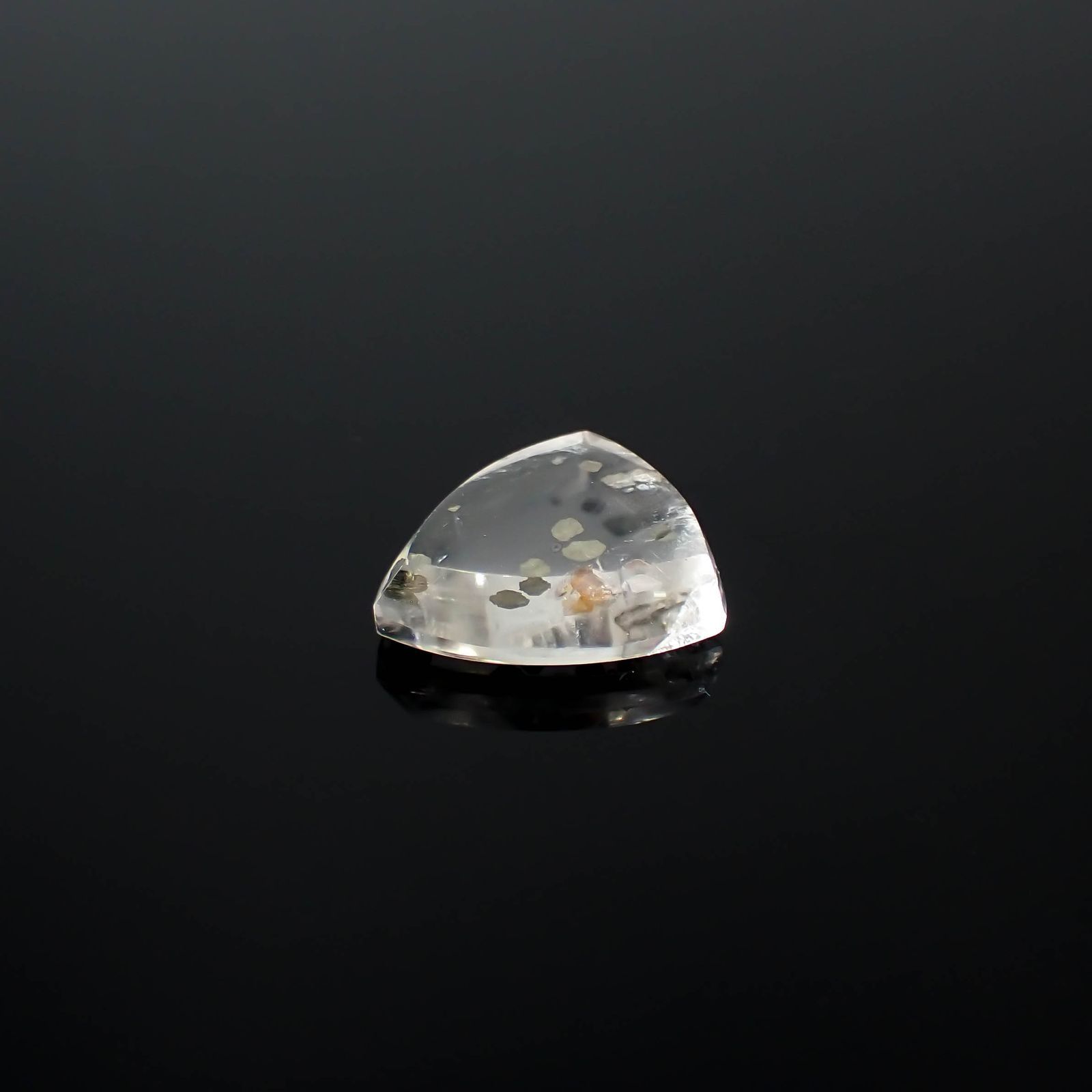 パイライトインクォーツ(マーカサイトインクォーツ) ブラジル産 14.29ct / 19.1x16.6mm前後 [240225915]